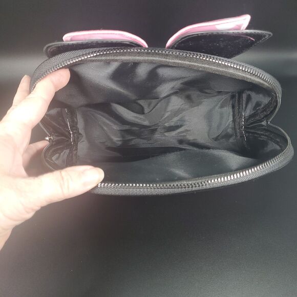 Minnie Mouse Crème Shop Pink Cosmetic Bag Makeup Case Disney Ears Bow - Picture 5 of 5